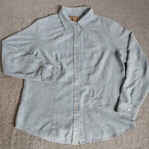 Dont Mess With Texas Shirt Womens Pearl Snap Western Micro Suede Long Sleeve